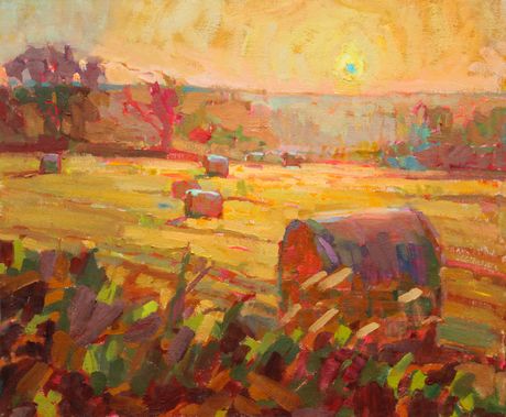 June Hayfield Sunset