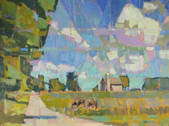 Ableman Road Clouds 18x24"