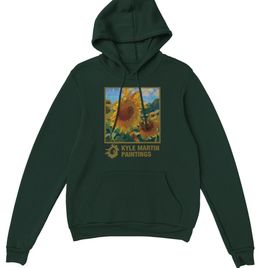 Sunflower Hoodie on Forest Green