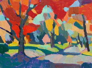 October 30th on Willow Street 30x40" Print