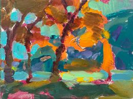 Holiday Box #16 Devils Lake Autumn Trees and Bluffs