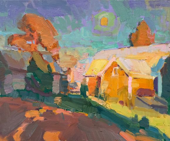 Moonrise over the Farm