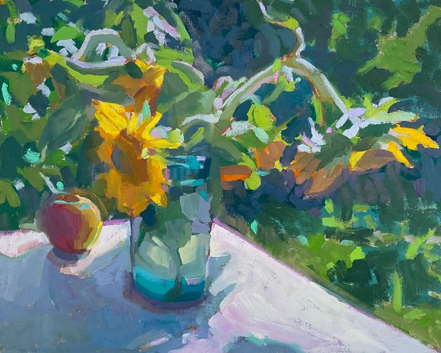 Sunflower Still Life 16x20”