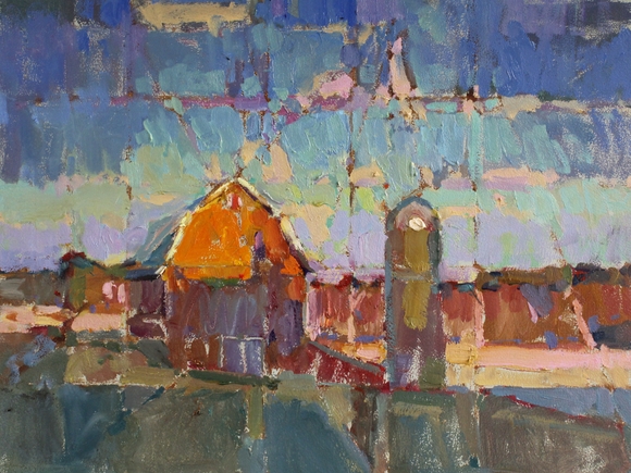 Ableman Road Farm Golden Hour Light 12x16"
