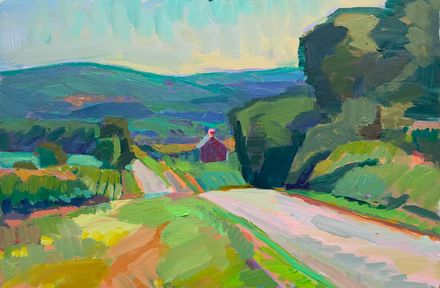 Diamond Hill Road and the Baraboo Bluffs 11x14" Print