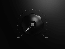 Black UI knob-93