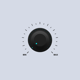 Dark Gray Audio Knob-86