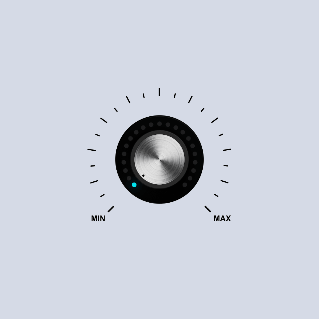 Blue Audio UI Knob – Premium Audio Interface Control