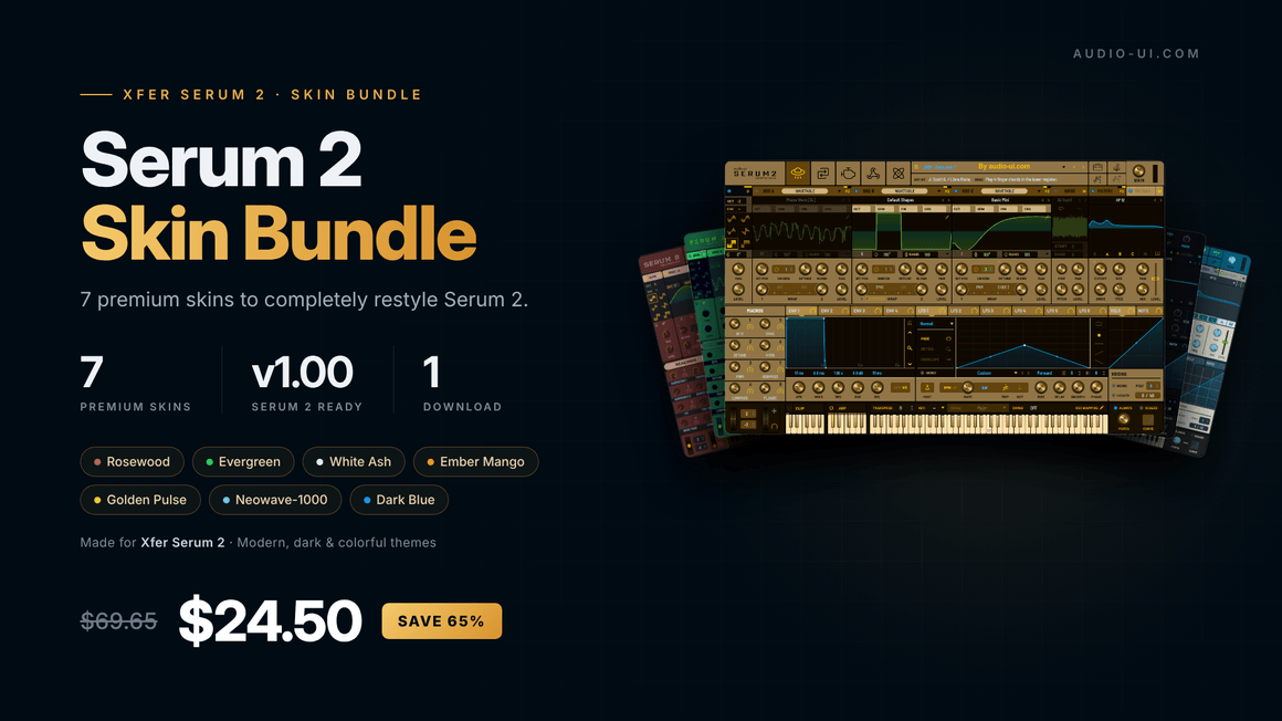 Serum 2 Skin Bundle – 7 Premium Skins for Xfer Serum 2