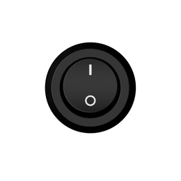 Black Plastic UI Button-05