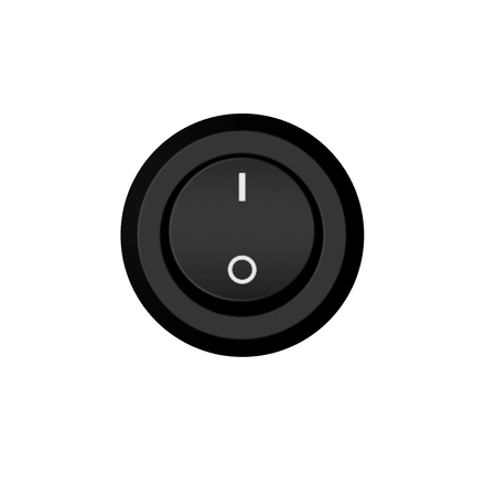Black Plastic UI Button-05