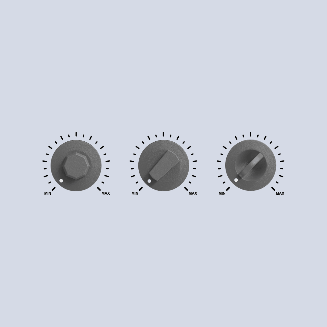 Ui Audio Knob 3 Textured Light Gray Audio Knob UI