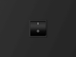 Black Plastic UI Button-03