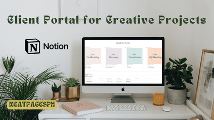 Client Portal + Project Management | Notion Template ( Pre-Order)