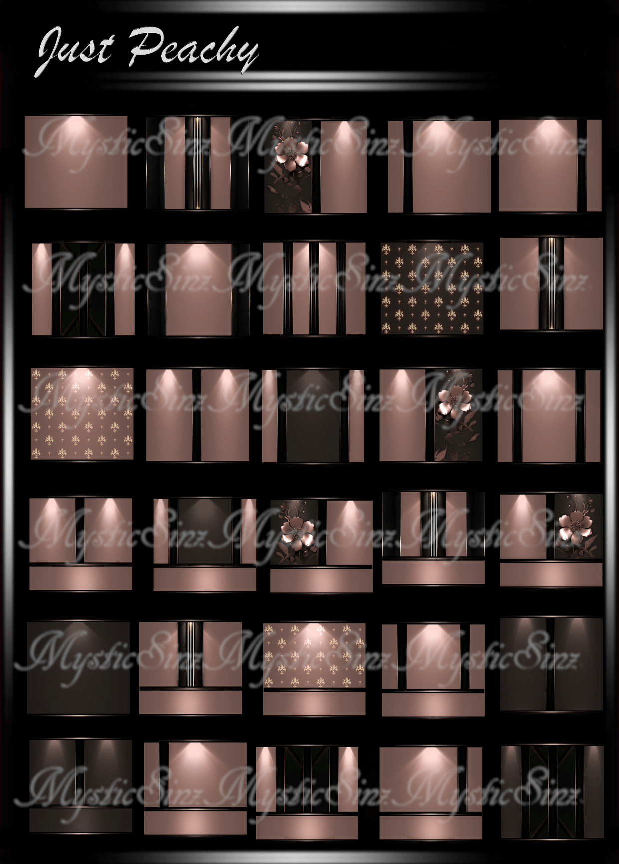 Just Peachy IMVU Room Texture Collection