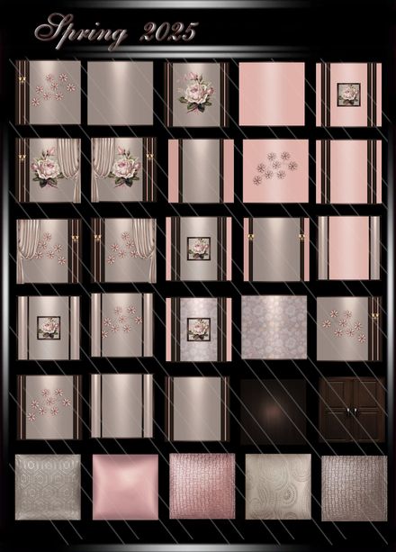 Spring 2025 IMVU Room Textures Collection