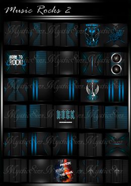 Music Rocks 2 IMVU Room Textures Collection