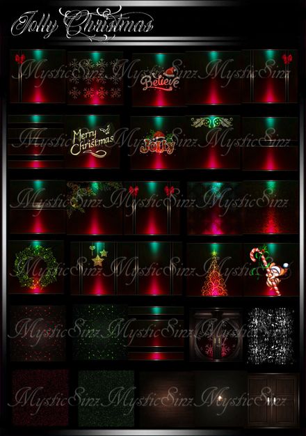 Jolly Christmas IMVU Room Textures Collection