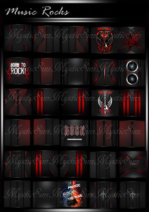 Music Rocks IMVU Room Textures Collection