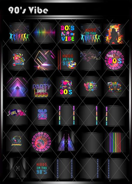 90&#x27;s Vibe IMVU Room Textures Collection