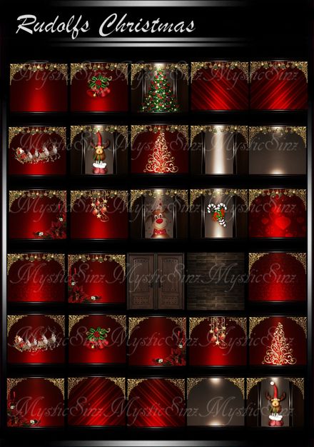 Rudolfs Christmas IMVU Room Textures Collection