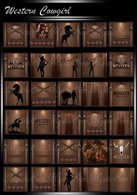 Western Cowgirl IMVU Room Textures Collection
