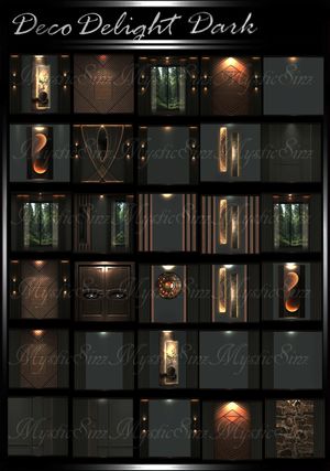 Deco Delight Dark IMVU Room Textures Collection