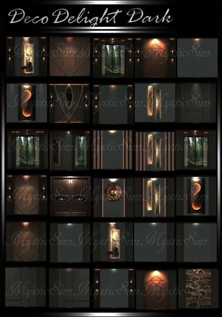 Deco Delight Dark IMVU Room Textures Collection