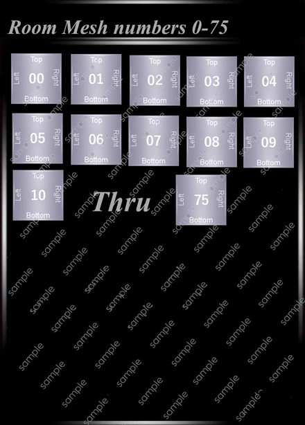 Room Mesh Numbers 0-75 IMVU