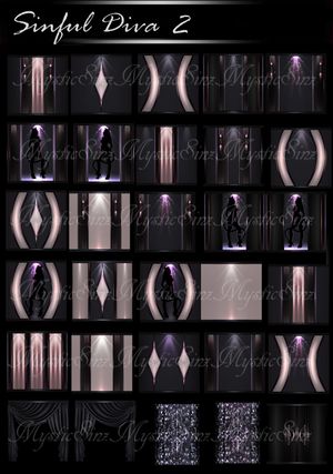 Sinful Diva 2 IMVU Room Textures Collection