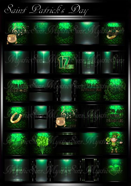 Saint Patrick&#x27;s IMVU Room Texture Collection