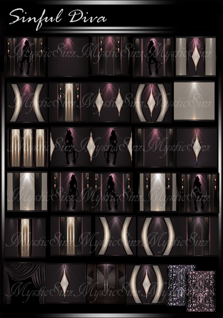 Sinful Diva IMVU Room Textures Collection