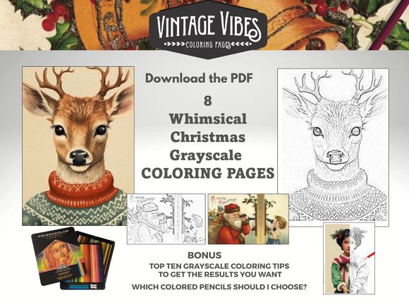 Whimsical Christmas Coloring Pages