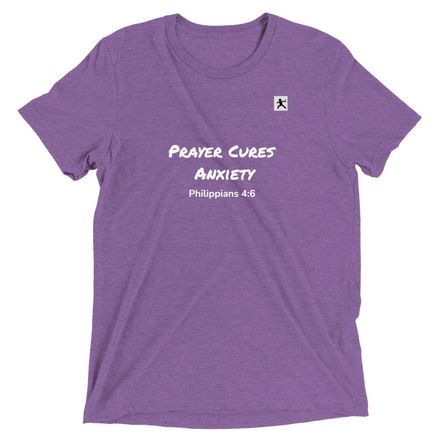 Unisex &quot;Prayer Cures Anxiety&quot; Tee (More Colors Available)
