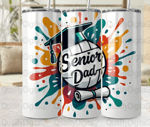 Senior Volleyball Dad PNG, Proud Dad of Senior Volleyball Player 2026, Sublimation Design, Grad