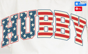 Hubby USA Flag 4th of July American Wifey and Hubby Couple TShirt USA Flag 4th of July Husband png A