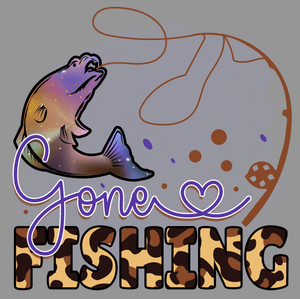 FREE Download Gone Fishing PNG | Sublimation Design for T-Shirts, Mugs &amp; Gifts png