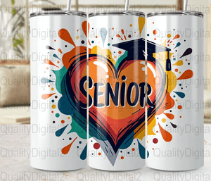 Senior Tumbler Wrap png Senior Class of 2026 PNG Graduation Sublimation Design Senior 2026 Shirt PNG