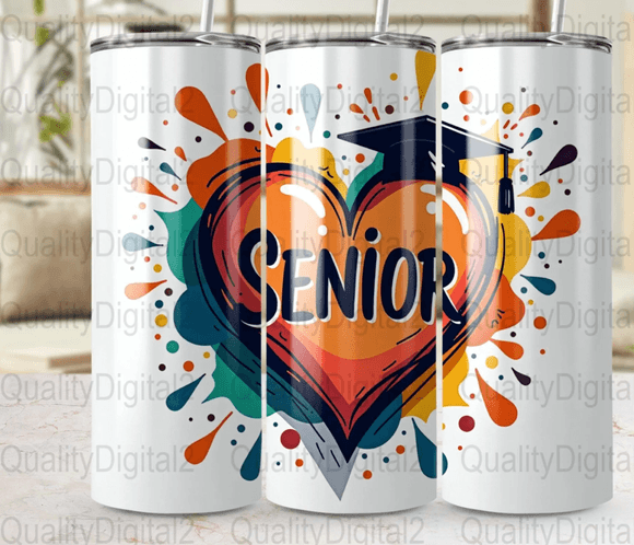Senior Tumbler Wrap png Senior Class of 2026 PNG Graduation Sublimation Design Senior 2026 Shirt PNG