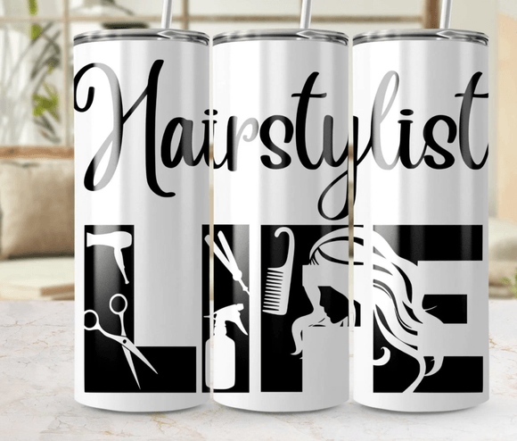Hairstylist Life Tumbler Wrap Hair Salon Design Hairdresser Gift PNG Hairstylist PNG Hairdresser 