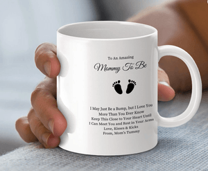 Mommy To Be Coffee Mug Wrap, Pregnancy Announcement Mug, Expecting Mom Gift, New Mom Digital Wrap, P