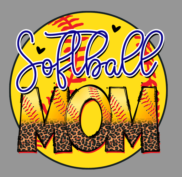 Softball Mom PNG | Digital Download Sublimation Design | Sports Mom Shirt PNG | Softball Life png