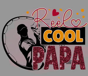 FREE download Reel Cool Papa PNG | Funny Fishing Dad Sublimation Design | Father’s Day Shirt Graphic