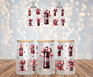 Dr Pepper Soda Can UV DTF Wrap for 16oz Libbey Glass Cup