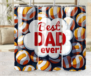 Best Dad Ever 20oz Skinny Tumbler Wrap, Digital Tumbler Design, Father&#x27;s Day Gift, PNG Wrap