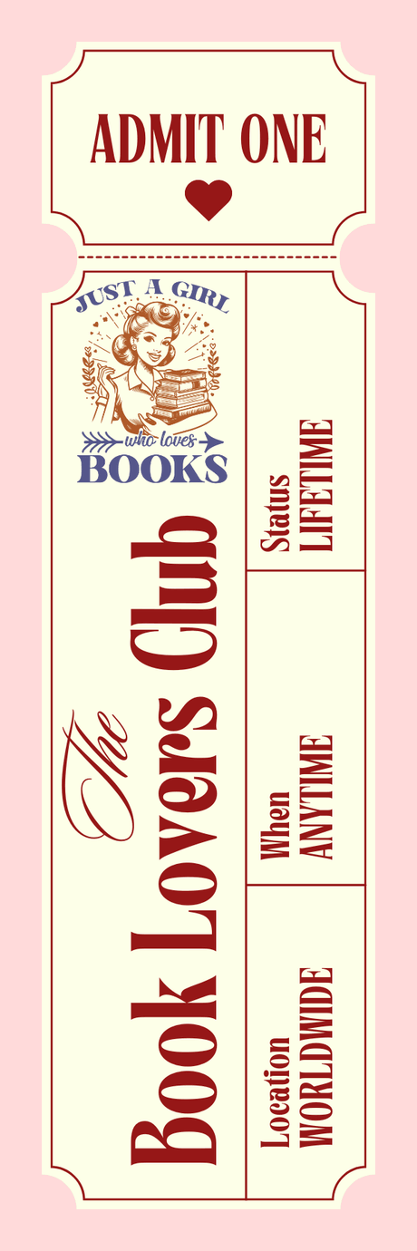 Editable Book Lovers Club Bookmark &amp; Tickets PNG | Canva Template | Printable Bookmarks And Event 
