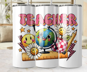 Teacher Tumbler Wraps PNG