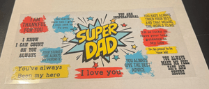 Dad UV DTF Libbey Glass Wrap Dad Jokes UvDtf cup decal