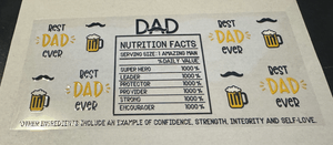 Dad UV DTF Libbey Glass Wrap Dad Jokes UvDtf cup decal