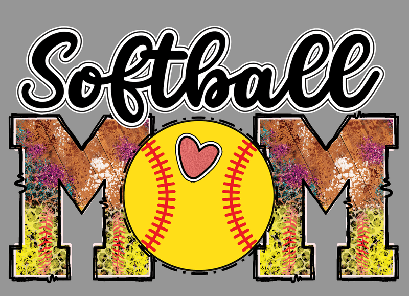 FREE Download Softball Mom PNG | Digital Download | Sublimation Design | Softball Life 